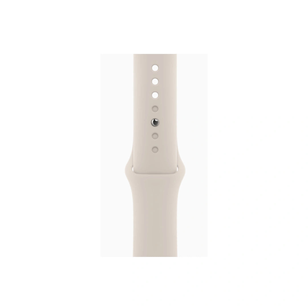 Apple Watch Series 9 GPS, 45MM Starlight Aluminium Case with Starlight Sport Band in Qatar Apple Watch Series 9 GPS, 45MM Starlight Aluminium Case with Starlight Sport Band in Qatar